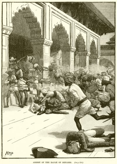 Arrestation du Rajah de Bénarès - English School