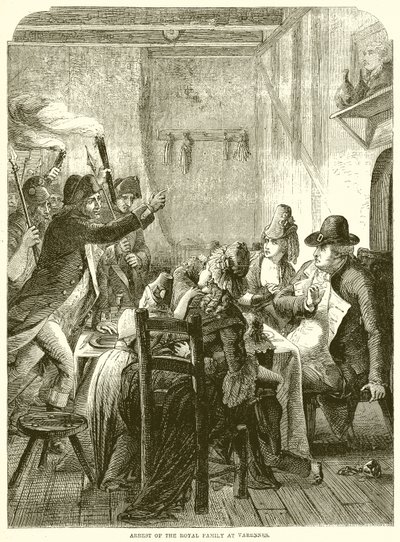 Arrestation de la famille royale à Varennes - English School