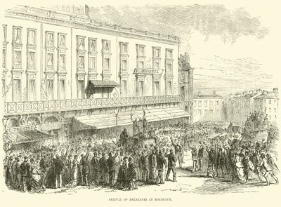 Arrivée des délégués à Bordeaux, décembre 1870 - English School