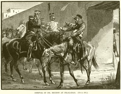 Arrivée du Dr. Brydon à Jalalabad - English School
