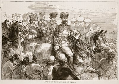 Arrivée du Major Lawrence à Coilady, illustration de Cassell