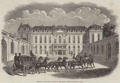 Arrivée du Bey de Tunis au Palais d