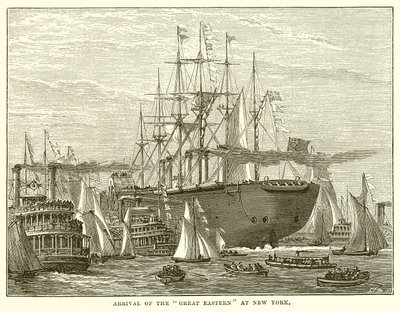 Arrivée du Great Eastern à New York - English School