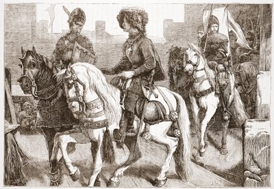 Arrivée des députés hussites à Bâle, illustration de L