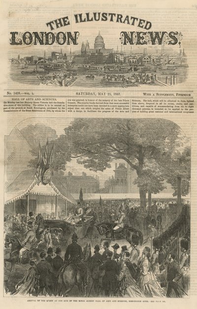 Arrivée de la reine sur le site du Royal Albert Hall - English School