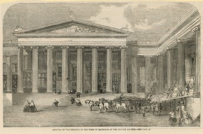Arrivée des restes du tombeau de Mausole - English School