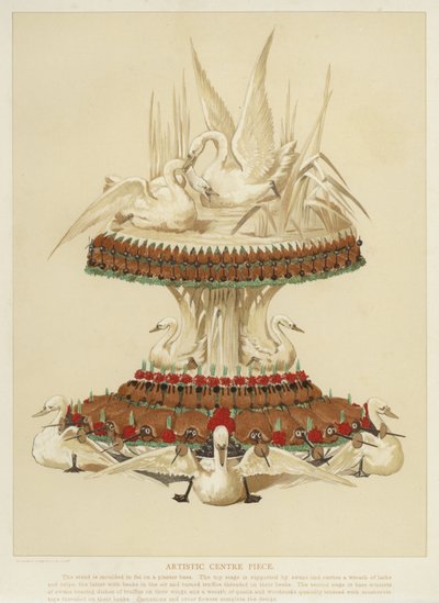 Pièce centrale artistique pour table - English School