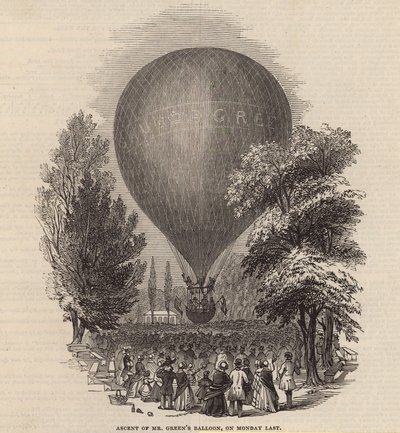 Ascension du ballon de M. Green, lundi dernier - English School
