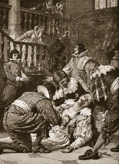 Assassinat du duc de Buckingham, illustration de 