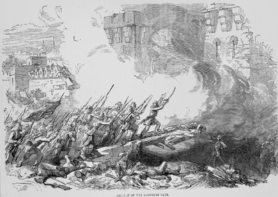 Assaut de la porte du Cachemire - English School