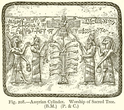 Cylindre assyrien. Adoration de l