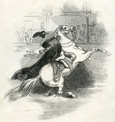 Astleys Amphitheatre, Londres, scène dans le cirque - English School