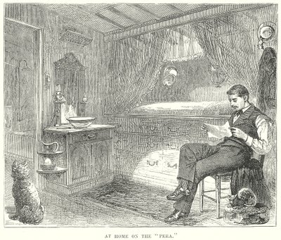 Chez soi sur le "Pera" (gravure) - English School