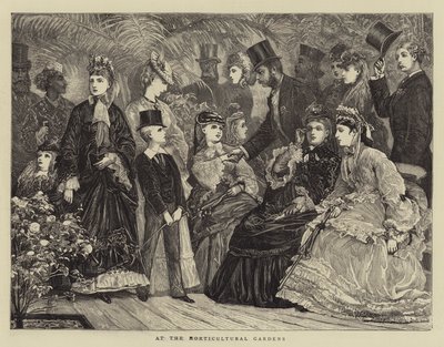 Aux jardins horticoles (gravure) - English School