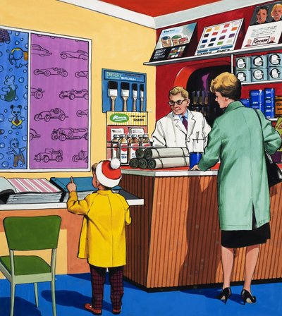 À la boutique de papier peint - English School