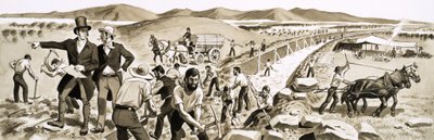Au travail sur le canal Érié - English School