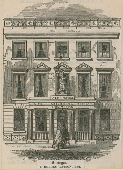 Athenaeum Life Assurance Society, Fire Office, Londres - English School