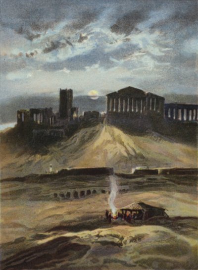 Athènes au clair de lune - English School