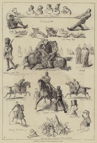 Sports athlétiques au camp de Wimbledon - English School
