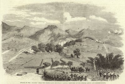 Attaque des Braves près de la montagne du Nuage Blanc - English School