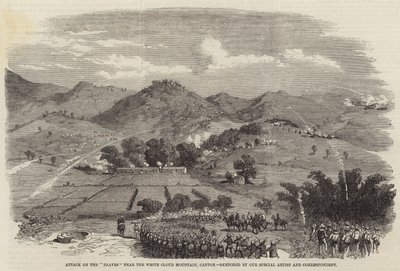 Attaque des "Braves" près de la montagne White Cloud, Canton - English School
