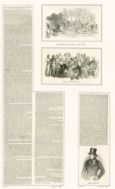 Attentat contre la vie de la reine Victoria, 1842 - English School