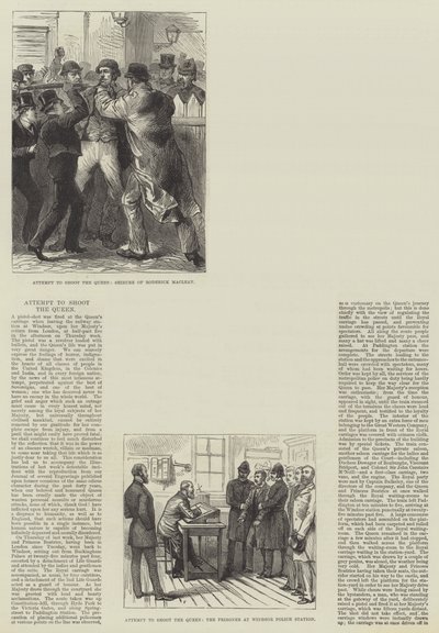 Tentative de tirer sur la reine (gravure) - English School