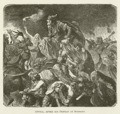 Attila, après sa défaite à Soissons - English School