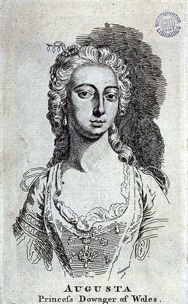 Augusta, princesse douairière de Galles, vers 1751 - English School