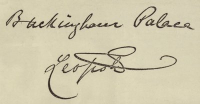 Autographe du duc d