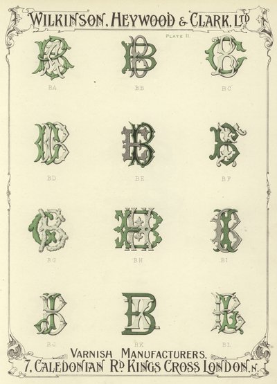 BA, BB, BC, BD, BE, BF, BG, BH, BI, BJ, BK, BL - English School