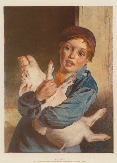 Bacon (chromolitho) - English School