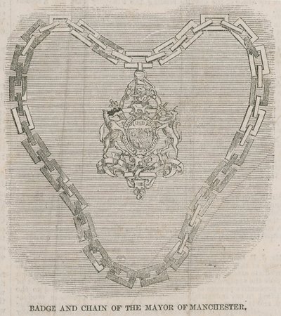 Insigne et chaîne du maire de Manchester - English School