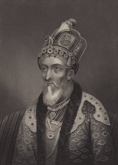 Bahadur Shah II, dernier empereur moghol - English School
