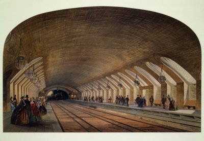 Station de Métro Baker Street (aquarelle sur papier) - English School
