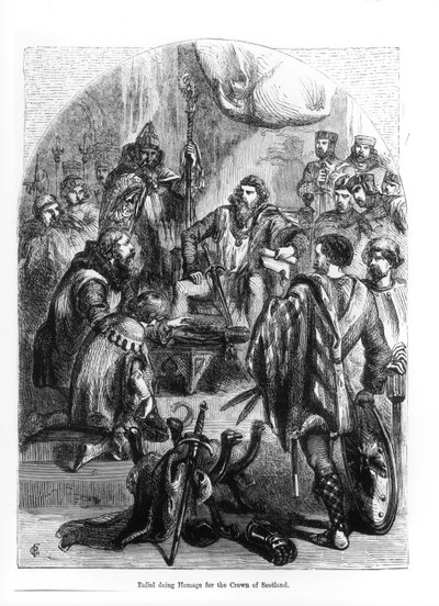 Baliol (1249-1315) rendant hommage pour la couronne d