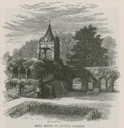 Salle de bal dans le jardin hollandais, Holland House - English School