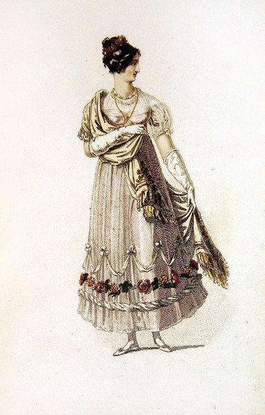 Robe de bal, planche de mode de Ackermann