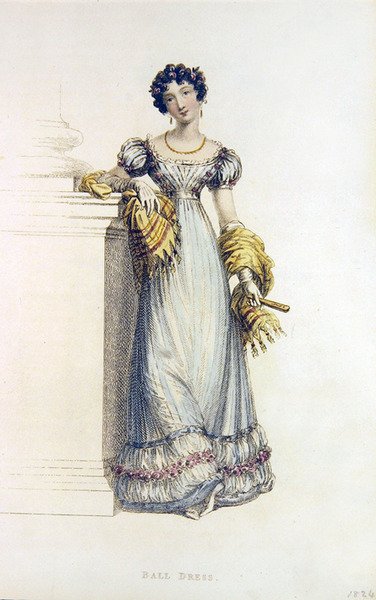 Robe de bal, planche de mode de l
