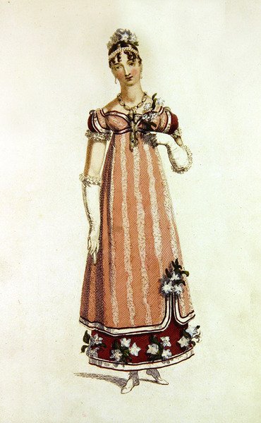 Robe de bal, planche de mode de l