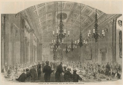 Banquet à la Fishmongers Hall le jour du Lord Maire - English School