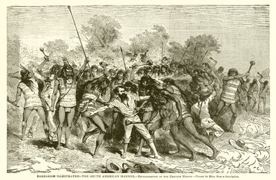 Barbarie illustrée--La manière sud-américaine.--Extermination de la mission Crevaux - English School