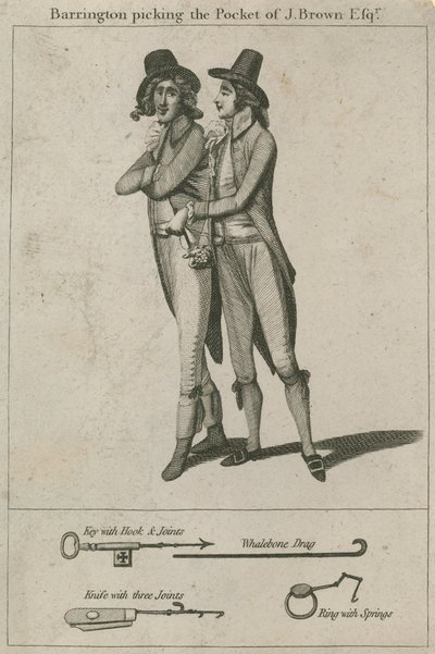 Barrington volant la poche de J Brown esq - English School