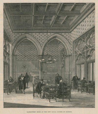 Salle des avocats aux nouveaux Royal Courts of Justice - English School