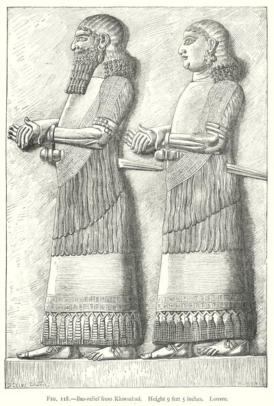 Bas-relief de Khorsabad (gravure) - English School