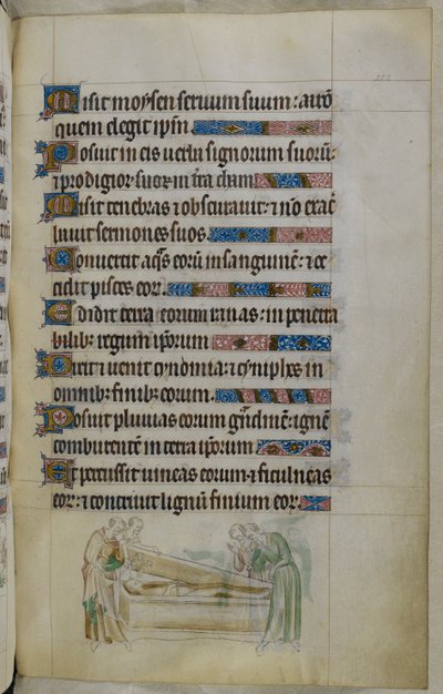Scène en bas de page d