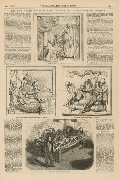 Bas-reliefs dans la Chambre des Princes - English School