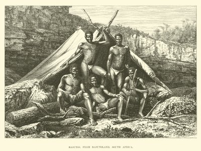 Basutos, du Basutoland, Afrique du Sud - English School