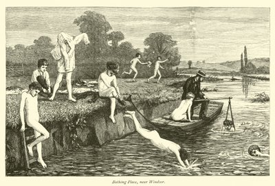 Lieu de baignade, près de Windsor - English School