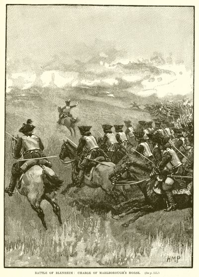 Bataille de Blenheim : Charge de la cavalerie de Marlborough - English School